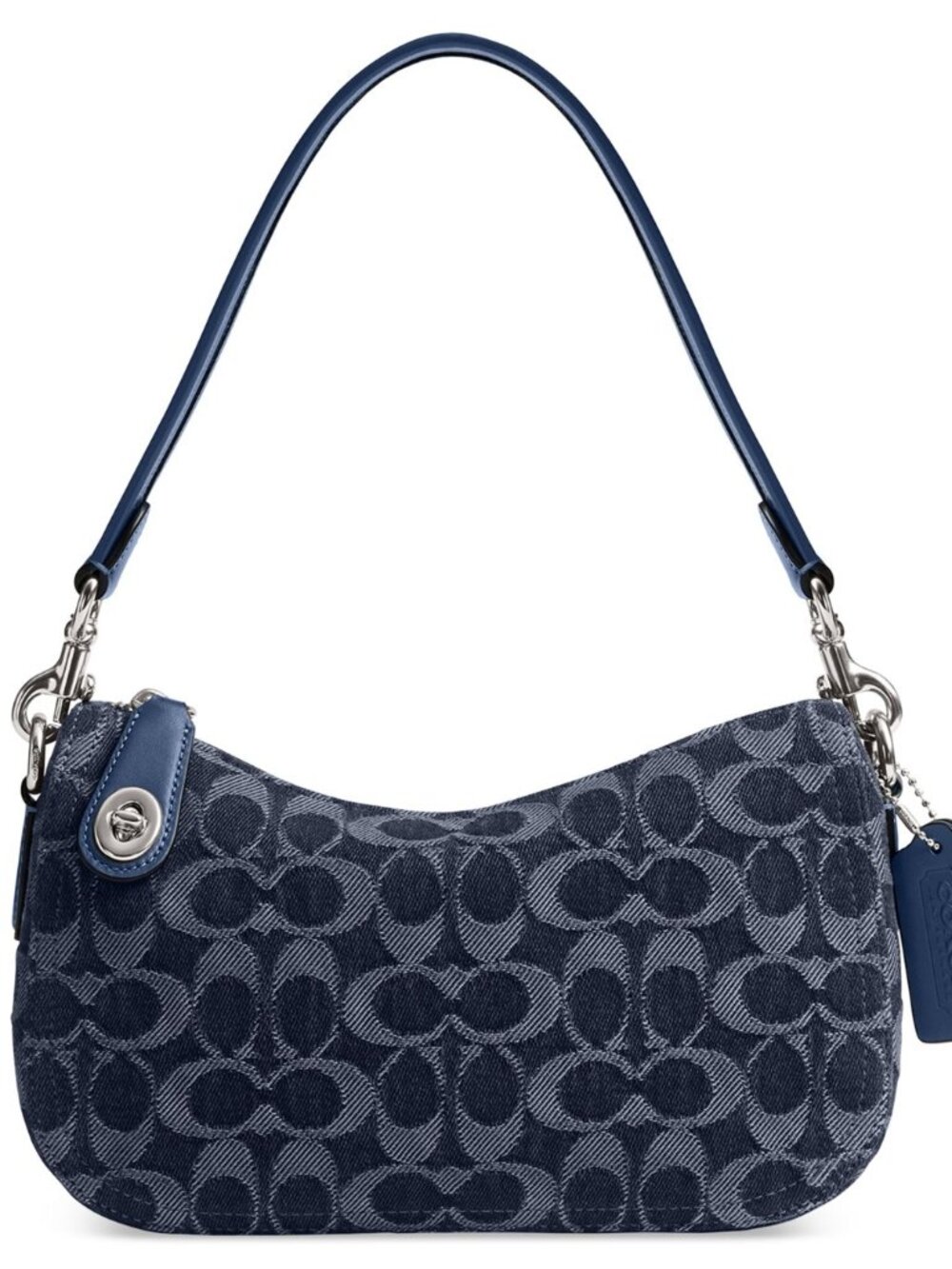 NWT Coach Swinger Small Denim Signature Jacquard Shoulder Bag